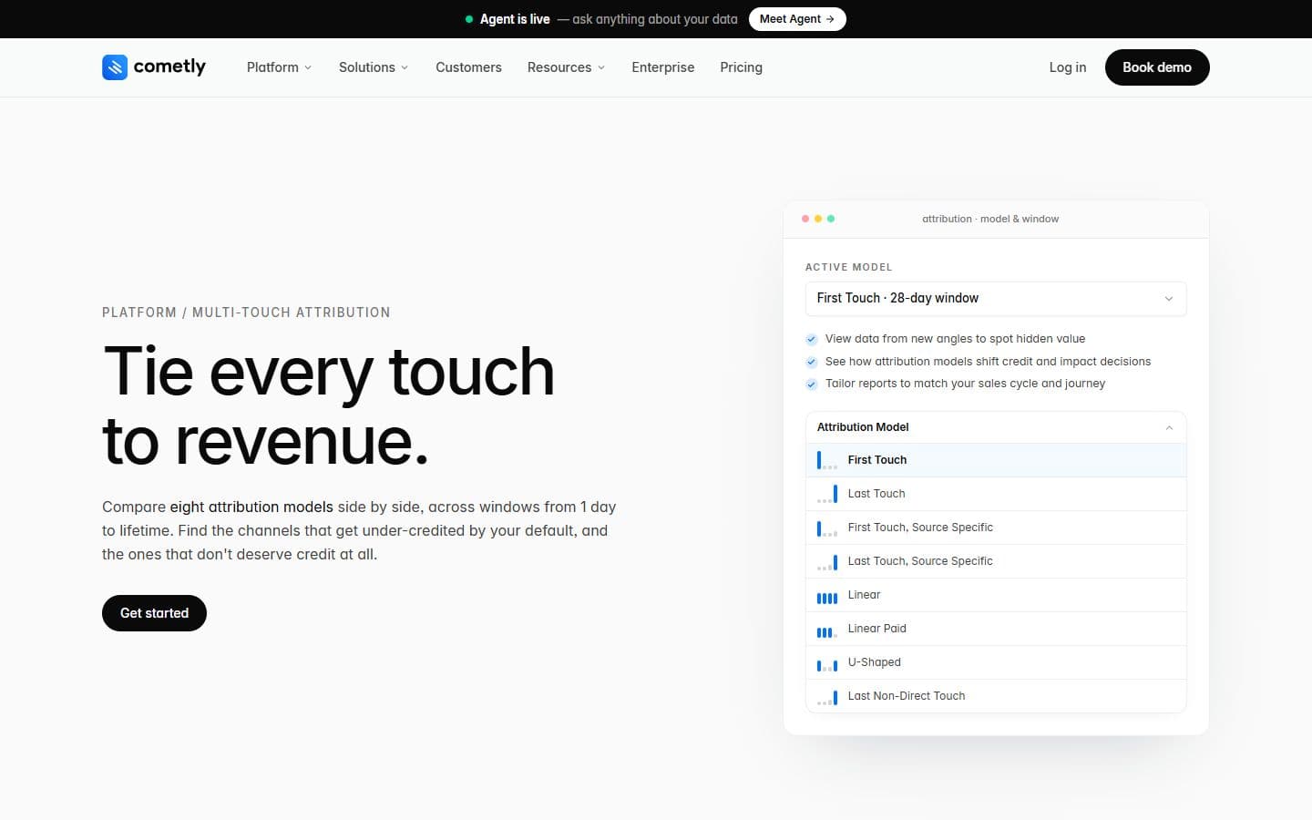 Cometly attribution page
