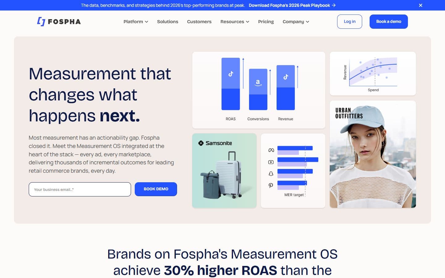 Fospha homepage
