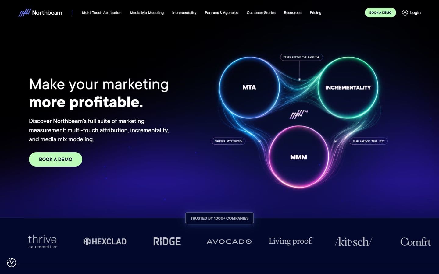 Northbeam homepage