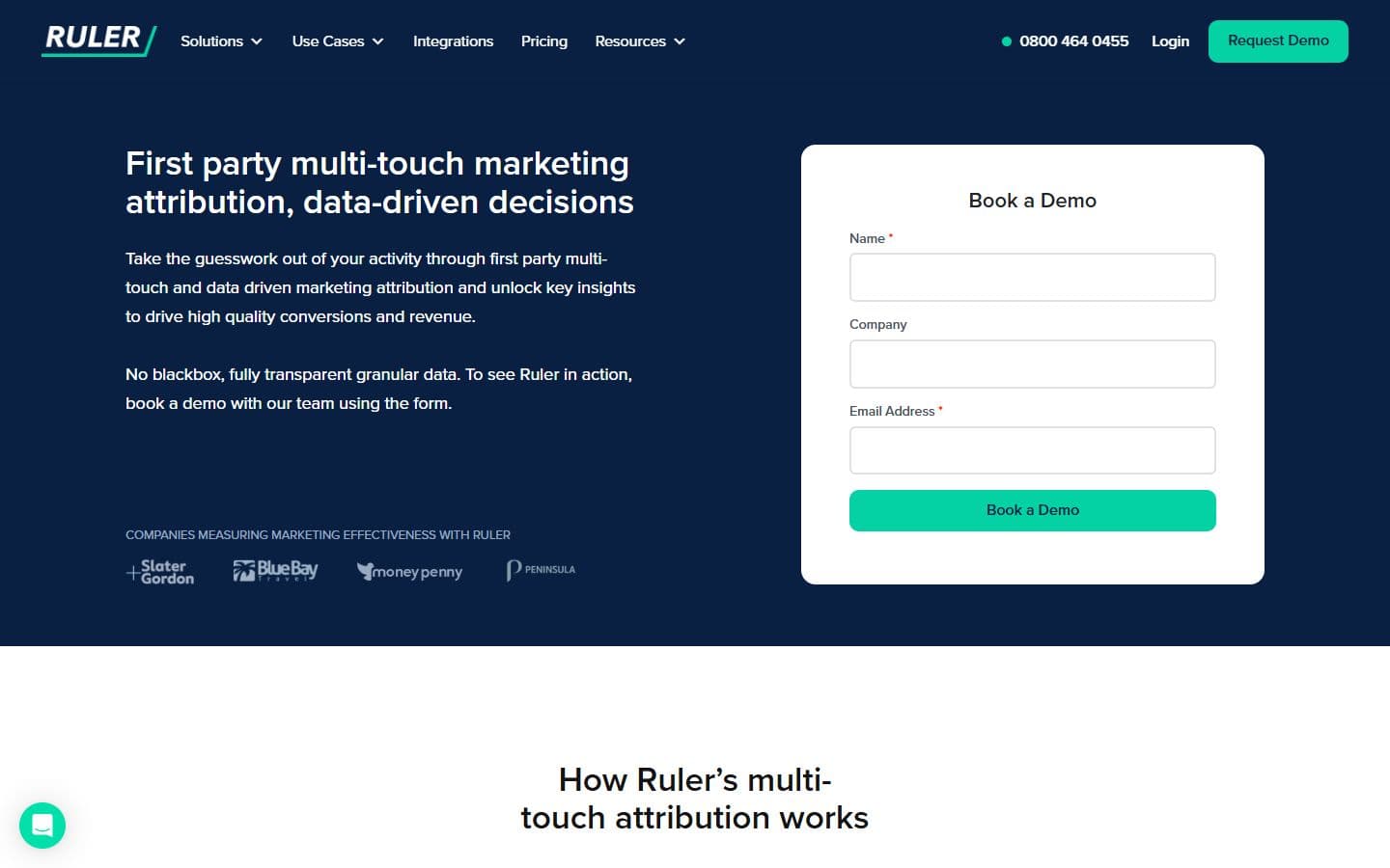 Ruler Analytics attribution page