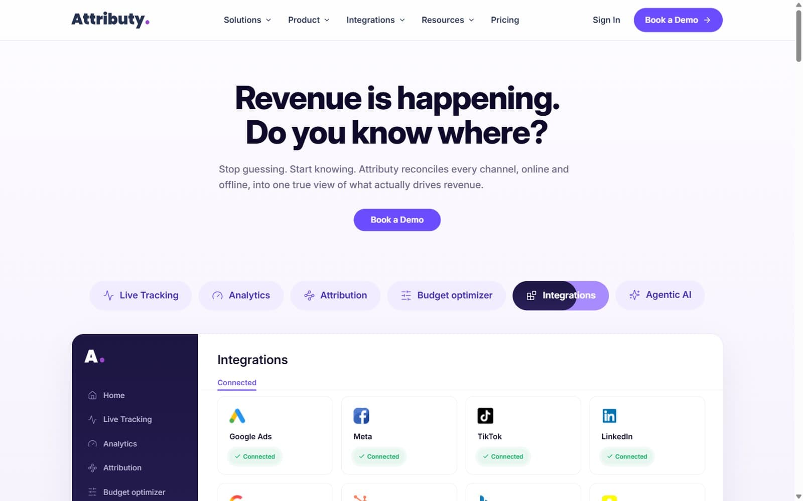 Attributy website design