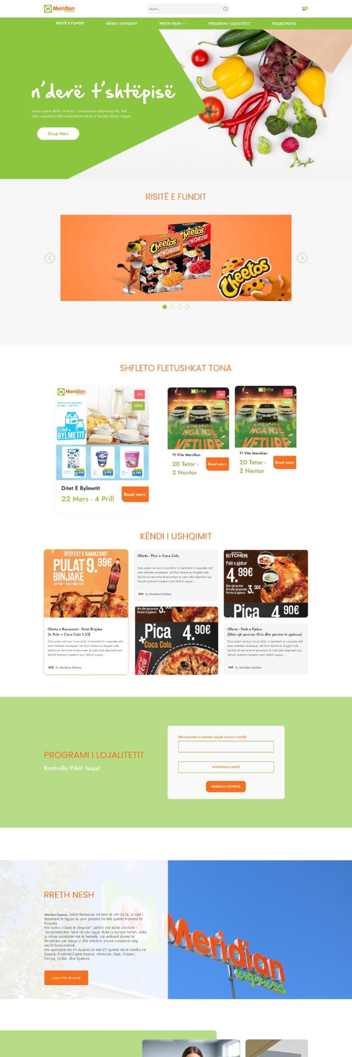 Meridian Express full page design