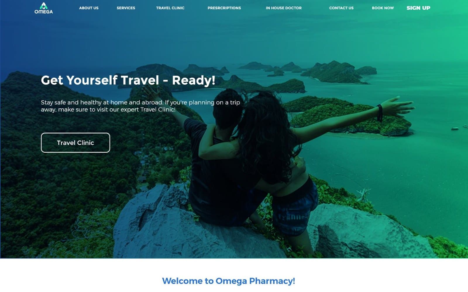 Omega Pharmacy website design